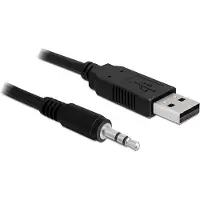 DeLOCK USB 2.0/3.5 mm 1.8m, 3.5mm, Männlich, USB, Männlich, 1,8 m, Schwarz
