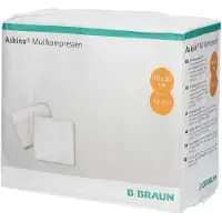 Askina Mullkompressen 10x20 cm unsteril 12fach 100 St Kompressen