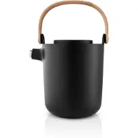 Eva Solo Teekanne mit Filter Nordic Kitchen Tea Vacuum Black 1 L