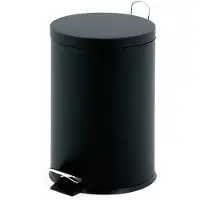 EKO Tritt-Mülleimer 12 Liter - Schwarz