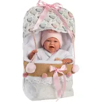 Llorens 74024 Lachende Olivier Puppe pink.pajamas