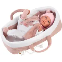 Llorens Babypuppe Mimi Rosa 40 cm Babytragetasche