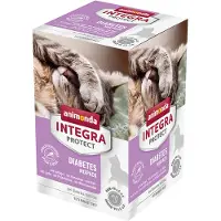 Animonda Integra Sparpaket Protect Adult Diabetes Schale 24 x 100 g - Mixpaket 1 (6 Sorten)