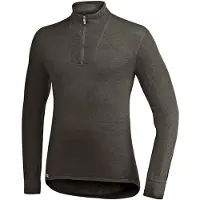 Woolpower Skipullover Unisex Zip Turtleneck 400 Pine Green-L