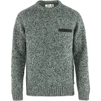 Fjällräven - Wollpullover - Lada Round-Neck Sweater M Grey für Herren - Größe M - Grau