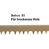 Bahco Ersatz-Bügelsägeblatt für trockenes Holz, 36