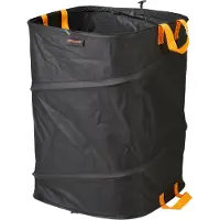 Fiskars Gartensack 'Solid PopUp', schwarz/orange, 175 Liter