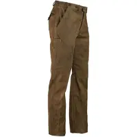 Hubertus Lederhose TRAPPER oliv Herren Jagdhose Büffelleder 58