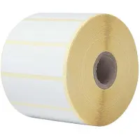 Brother BDE-1J026076-102, Weiß, Selbstklebendes Druckeretikett, Gestanztes Etikett, Thermodirekt, Rechteck, TD