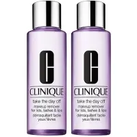 Clinique 2x Take The Day Off Makeup Remover For Lids, Lashes & Lips Make-up-Entferner 2x200 ml Reinigungsmittel