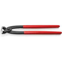 Knipex Monierzange DIN ISO 9242 L.300mm mit Facette schwarz atram. Kopf pol. Ku. überzogen kunststoffget...