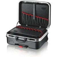 Knipex BIG Basic Move, Werkzeugkasten, Acrylnitril-Butadien-Styrol (ABS), Aluminium, Schwarz, 33 l, 20 kg, Zahlenschloss