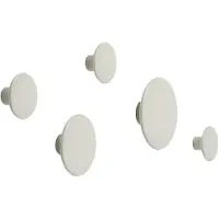 Muuto - Wandhaken 'The Dots' 5er-Set, off-white