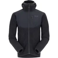 Rab - Warme Fleecejacke - Outpost Hoody M Beluga für Herren - Größe L - Grau