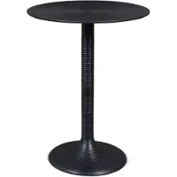 Bold Monkey Beistelltisch Hypnotising – Rund – Aluminium – 37 x 37 x 48 cm – Schwarz