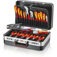 Knipex 2120, Schwarz, Metallisch, Rot, Gelb, 400 mm, 200 mm, 190 mm, 7,45 kg, 20 Werkzeug