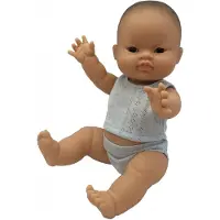 Paola Reina Gordi Babypuppe Junge asiatisch Unterwäsche 34 cm Vinyl