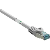 Renkforce RF-5043946 RJ45 Patchkabel CAT 6a S/FTP 15.00 m Grau Flammwidrig 1 St.