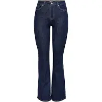 ONLY Wauw Flared Gua030 Hochtaillierte Jeans Blau XS / 32 Frau Blau XS