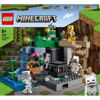 LEGO 21189 Minecraft Das Skelettverlies, Set mit Höhlen, Skelettfiguren, feindlichen Kreaturen und Zubehör, Spielzeug für Kinder