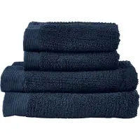Zone Handtuchset Towels Classic Dark Blue (4er-Set)