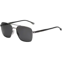 HUGO BOSS Aviator Herren Matte Ruthenium Grau Polarisiert BOSS 1045/S