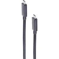 Shiverpeaks -BASIC-S--USB-C Verbindungskabel--USB Kabel Typ-C Stecker auf Typ C Stecker, 4.0 Gen 3x2, schwarz