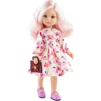 Paola Reina Puppe Amigas Rosa - 32cm - langes rosa Haar - Spielzeugpuppe