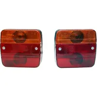 Berger & Schroeter Glühlampe Beleuchtungssatz 7-polig hinten, links, rechts 12 V inkl. Magnethalter