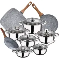 San Ignacio Cassel 18/22 Cm Pk3854 Kochtopfset Mit Pfannen 12 Stücke