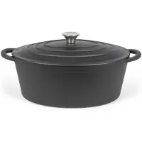 Livoo Bräter Oval 34 cm 7 L Schwarz