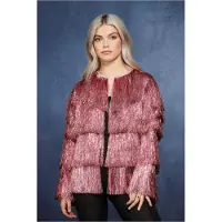 Smiffys Lametta Festivaljacke pink