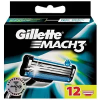 Gillette Mach3 Rasierklingen – 12 Stück für eine gründliche und komfortable Rasur – Präzise Klingen in Silber