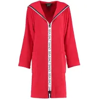 Cawö Bademantel 3101 Uni Reißverschluss Rot Damen-S