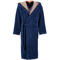 Cawö Bademantel 831 Kapuze Blau Damen-50 / 52