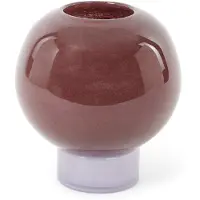 Fyrklövern Mari Vase Glas puce/orchid hush - Ø20xh21cm