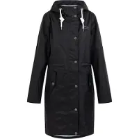 ICEBOUND damen regenjacke mit innenprint - schwarz, S