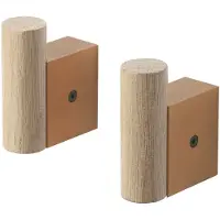 Muuto Attach Hook Set of 2 Oak/Burnt Orange - , Multicolor, Holz