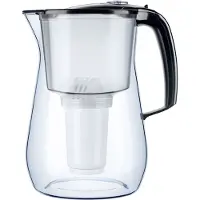 AQUAPHOR Provence 4.2 l CZARNY, Karaffe, 4,2 l, Schwarz, Transparent, Kunststoff, Achteckig, Provence