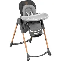 Maxi-Cosi Minla Kinderhochstuhl Mitwachsend, 0-14 Jahre, Hochstuhl Baby, 9 Höhenstufen, 5 Neigungspositionen, 4 Tablettpositionen, Essential Graphite