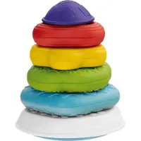 Chicco Pyramid 2 In 1 Rings Mehrfarbig