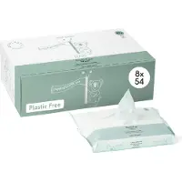 Naif - Plastikfreie Babytücher Wasser - 432 Tücher (8 Stück x 54 Tücher)