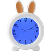 Alecto BC100BUNNY - Schlaftrainer, Nachtlicht und Wecker, Hase