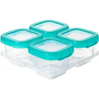 Oxo Tot Tiefkühlbehälter Petrol 4 x 180 ml - Grün