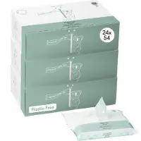 Naif Plasticfreie Feuchttücher 24er-Pack - Weiß of