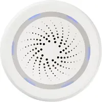 Nedis Smartlife Sirene - Wi-Fi - Netzstromversorgung - 8 Melodien - 85 dB - Android / IOS - Weiss