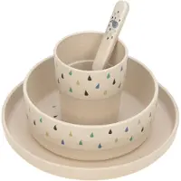 Lassig Little Water Geschirrset Whale - Beige