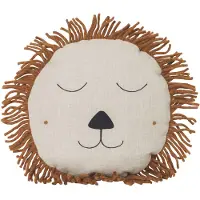 Ferm Living Safari Lion Kissen - Braun sand