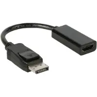 Nedis CCGP37150BK02, 0,2 m, HDMI Typ A (Standard), DisplayPort, Weiblich, Männlich, Gerade