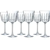 Cristal d'Arques Weinglas-Set CDA Rendez-vous Transparentes Glas 350 ml 6 Stück